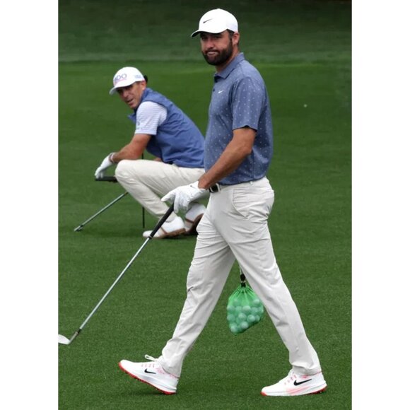 Nike Victory Pro 4 Golf White Pink Bloom Masters Mens IM3485 100 - Picture 2 of 6